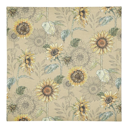 Sunflower Pattern Cotton Twill Napkin